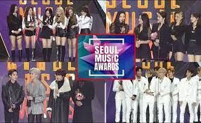 (# of rts, elimination) top 3: Sma The Best Kpop Music Awards Show