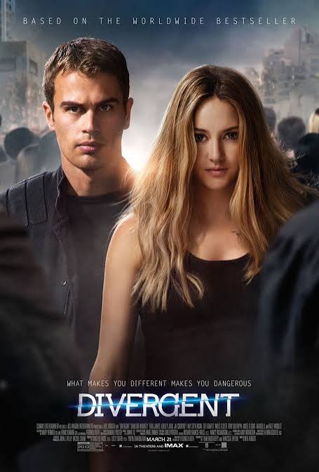 DIVERGENT MOVIE POSTER 2 Sided ORIGINAL IMAX 27x40 SHAILENE WOODLEY THEO  JAMES | eBay