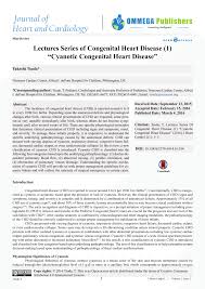 Pdf Cyanotic Congenital Heart Disease