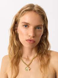 Gold-plated relief charm 18k Golden