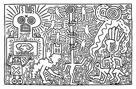 Keith Haring To Color For Kids Beautiful Keith Haring Coloring Page To Print And Color From The Gallery Keith Haring Art Haring Art Pop Art Coloring Pages