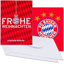 Ich würde gerne eine karte zum 18. Fc Bayern Karten Set Frohe Weihnachten Logo Gunstig Kaufen Ebay