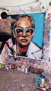 ‘Elton John’ Performance painting!🕺🤩🎨