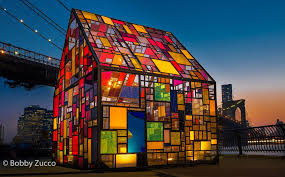 Stained glass store 300 5th ave brooklyn ny 11215. Tom Fruin S Stained Glass House Installed At Brooklyn Bridge Park Pics