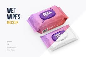 Wet Wipes Mockup Large And Small In 2020 Wet Wipes Packaging Wet Wipe Wet