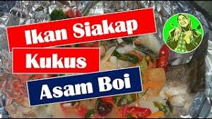 Bila menyebut masakan stim yang pasti terbayang adalah ikan siakap. Ikan Siakap Kukus Asam Boi Youtube