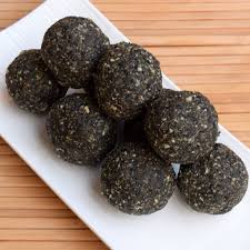 Black Sesame Seeds Laddu Sweet Balls Recipe Black Sesame Seeds Black Sesame Balls Recipe