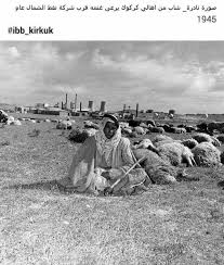 الصورة موثقة في كركوك راعي غنم قرب آبار نفط كركوك Australia History History Photo