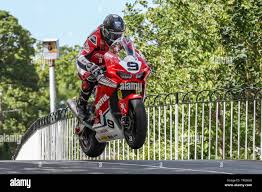 David Johnson 9 Honda Racing In Action In The Rst Superbike Class Race At The 2019 Isle Of Man Tt Tourist Trophy Races Fuelled By Monster Energ Stock Photo Alamy