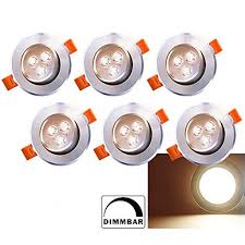 E 2x 5 w gu10 led leuchtmittel bad. Karpal 6x Led Einbaustrahler Dimmbar 230v 12v 3w Real De