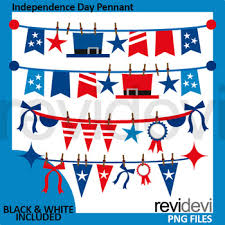 My kids are excited to be on vacation for the 4th of july this year, and i'm planning on making us all patriotic shirts so we can have coordinated 4th of july outfits (yeah, i'm that mom!) we will be going to see the fireworks display, so i expect some cute photo opportunities! Independence Day 4th July Pennant Banners Clip Art By Revidevi Tpt