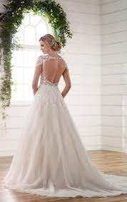 David\'s bridal collection chapel train dry clean imported. Illusion Sleeve Wedding Dress With Keyhole Back Essense Of Australia Essense Of Australia Wedding Dresses Wedding Dresses Illusion Sleeve Wedding Dress