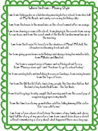 Teaching Blog Addict Where I M From Poems Where Im From Poem I Am Poem Poem Template