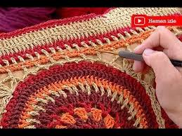 Ezgi Ile Yazlik Canta Yapimi Youtube Bolsas De Croche Trico E Croche Bolsas De Trico