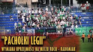 Radomiak radom jest na czwartym miejscu w fortuna 1 lidze. Pacholki Legii Wymiana Uprzejmosci Na Meczu Ruch Radomiak 28 07 2018 R Youtube