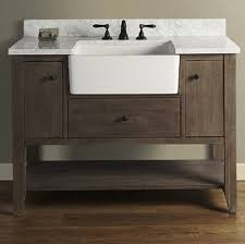 36 bathroom vanity without top. River View 48 Open Shelf Farmhouse Vanity Coffee Bean Fairmont Designs Fairmont Designs