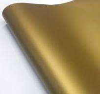 Matte Metallic Gold Adhesive Vinyl Wrap roll