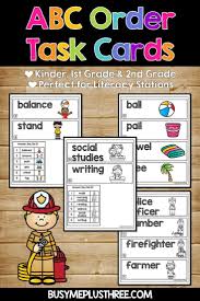 You can do the exercises online or download the worksheet as pdf. Abc Order To The First And Second Letter Alphabetical Order Workstations Centers Ela Abc Order Abc Order Task Cards Literacy Stations