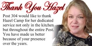 When you see Hazel, please say THANK YOU!