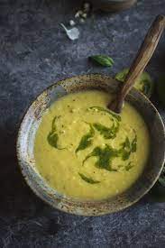 Green Tomato And Basil Soup Green Tomato Recipes Tomato Basil Recipes Basil Recipes
