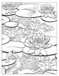 Show your kids a fun way to learn the abcs with alphabet printables they can color. Advanced Coloring Pictures Of Fish In A Pond The Art Jinni Fish Coloring Page Koi Art Fish Drawings