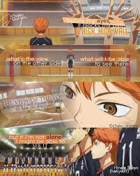 ~ shoyo hinata and tobio kageyama. Pin By Yameteee On Anime Anime Quotes Inspirational Anime Quotes Haikyuu Anime