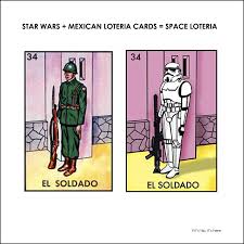 You can also use these colorful fun lotería templates as invitations to a fiesta. Star Wars Mexican Loteria Cards Space Loteria If It S Hip It S Here