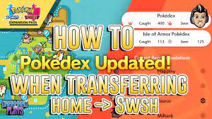 Guide How To Register Dex Entry Of Pokemon Transferred From Home To Sword Shield Nintendo Switch Youtube