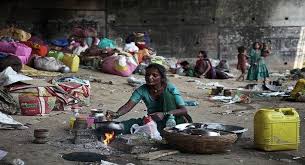 Millions of poor people in the country even after independence