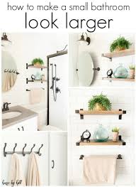 How to make a small bathroom look bigger. How To Make A Small Bathroom Look Larger My Parents Bathroom Makeover House By Hoff
