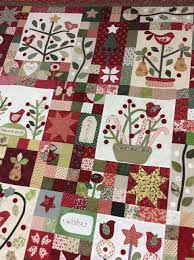 Merry christmas stitchery quilt pattern #152 this is a pattern, not the finished item. A Merry Christmas Garden Bom Finished Quilt Www Prairiepoint Com Christmas Quilts Wall Quilts Christmas Garden
