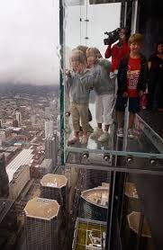 John Hancock Observatory S Glass Floor On The 103rd Floor You Can Look Straight Down Sears Tower Tower Glass Floor