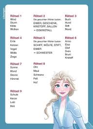 Die eidechse freut sich, elsa zu sehen. Disney Die Eiskonigin 2 Worterratsel Zum Lesenlernen Lernbucher Und Ratselbucher Kinderbucher Produkte Disney Die Eiskonigin 2 Worterratsel Zum Lesenlernen