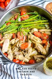 Pesto Chicken And Veggies A Taste Of Joy And Love Recipe Chicken Pesto Recipes Recipes Chicken Recipes