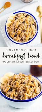 Cinnamon Quinoa Breakfast Bowl Eating Bird Food Recipe Breakfast Bowl Vegan Vegan Breakfast Easy Quinoa Recipes Easy