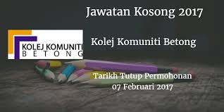 Tak hanya jawatan kosong pensyarah politeknik, disini juga ada berbagai macam kerja kosong. Jawatan Kosong On Twitter Jawatan Kosong Pensyarah 2017 Di Kolej Komuniti Betong Kerjakosongpensyarah Https T Co 5npv49tpsh