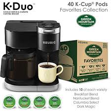 The perfect brewer for any occasion. Keurig K Duo Coffee Maker Single Serve K Cup Pod And 12 Cup Carafe Brewer With Green Mountain Favorites Collection K Cup Pods 40 Count Buy Online In Brunei At Brunei Desertcart Com Productid 156873428