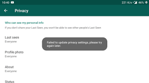 Whatsapp Gizlilik Ayarlari Hatasi