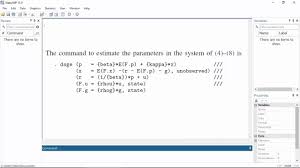 Preview Linearized Dsges In Stata 15 Youtube