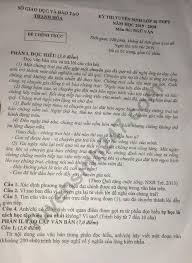 Văn thanh ghi bàn sau pha độc diễn từ cánh phải phút 74. Ä'ap An Mon VÄƒn Thi Vao Lá»›p 10 Sá»Ÿ Gd Thanh Hoa 2019