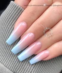 No matter your nail length and shape, these gradient manicures looks. 50 Pretty French Pink Ombre And Glitter On Long Acrylic Coffin Nails Design Page 4 Of 53 Latest Fashion Trends For Woman Blue Ombre Nails Pink Ombre Nails Coffin Nails Designs