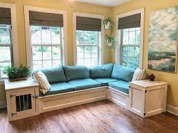 Quality woodworking in the yellowhammer state. Custom Storage Corner Window Seat Dog Crate Furniture Custom Etsy Corner Window Seats Custom Wood Furniture Dog Crate Furniture