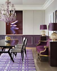 Purple kitchen & dining room chairs. The Rug Company Purple Dining Room Interior Design House Colors
