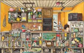 Colin thompson is a well established author and illustrator of children's books. Jigsaw Wentworth Kitchen Cupboard 250 Piece Wooden Colin Thompson Jigsaw Puzzle Woodland Resort Com