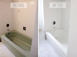 To Spray Or Not To Spray A Bathtub That Is The Caldwell Project Bathtub Makeover Painting Bathtub Painting Bathroom Tiles