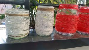 Windlicht Kerze Teelicht Diy Deko Selbermachen Glas Upcycling Juniscreations Balkon Terrasse Garten Individualitat Mason Jars Jar Mason