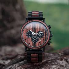 Our collection of unique personalised gifts are handcrafted. Bobo Bird Engraved Wooden Watches Zebrawood Customized Unique Personalized Gifts Axton In