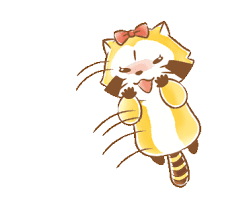 rascal and lily fluffy love love stickers rascal line sticker