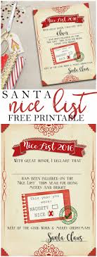 Santa Nice List Free Printable Certificate Santa S Nice List Free Printable Certificates Christmas Lettering