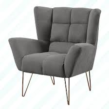 Walmart.com has been visited by 1m+ users in the past month Laura Light Grey Armchair Soft Linen Fabric Get Furnished